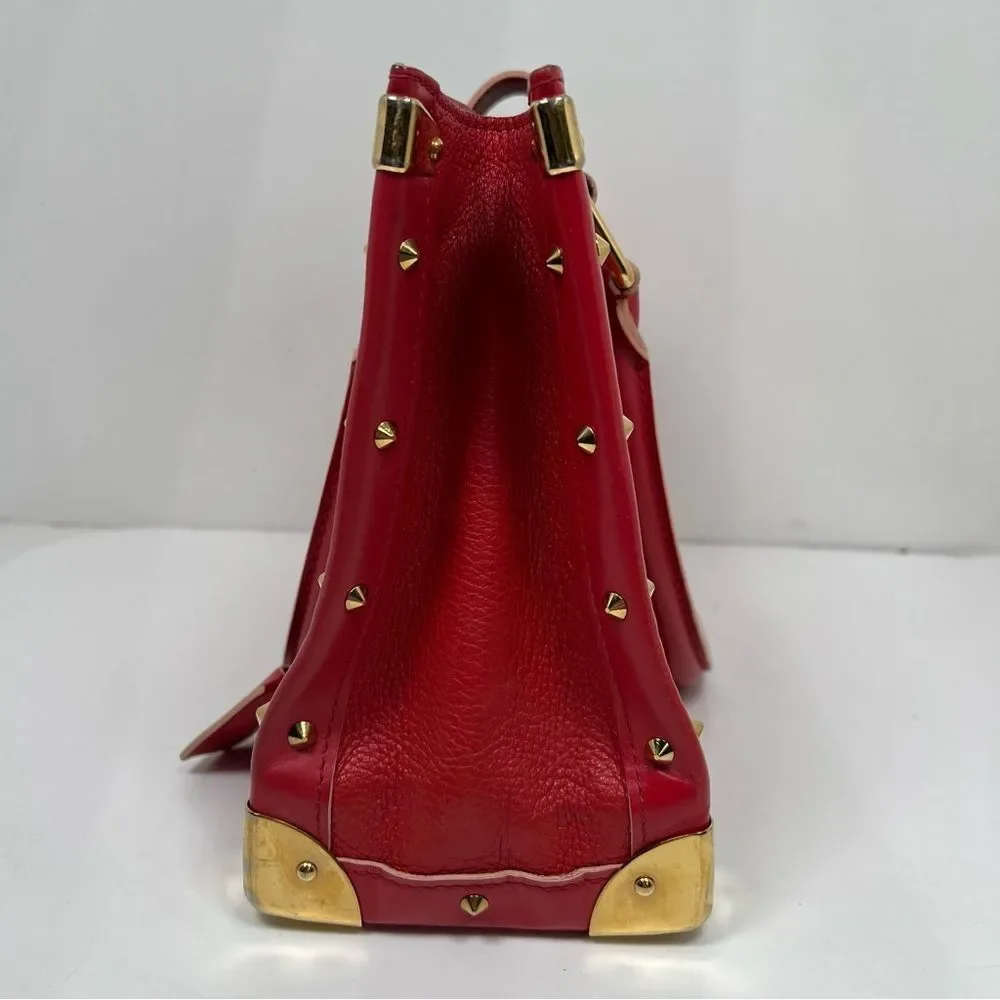 LOUIS VUITTON Le Fabuleux Shale Leather Shoulder Hand Bag Women Ladies Authentic